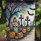 Edge Collections - 11 1/4" X 15 1/2" - Multicolor - Garden Day Of The Dead Halloween Garden Flag - 1 Piece